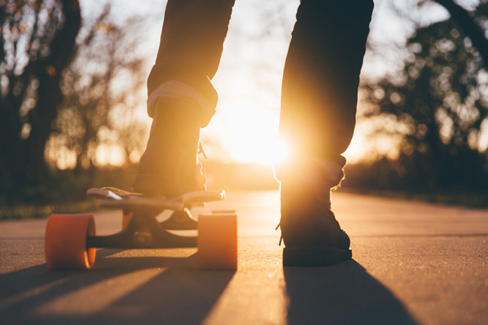 skateboarding
