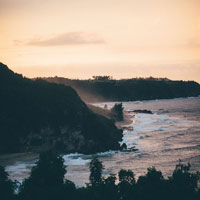 Image of a Sunset at the coast.